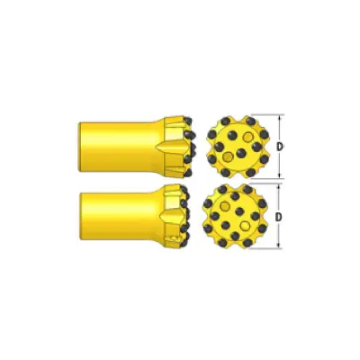 Штыревая коронка, Ровный торец, Тип резьбы T45 (BF-T45-76-411811)