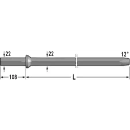 Буровые штанги, 12°конус Н22 (7/8") TR-H22-108-0610-12
