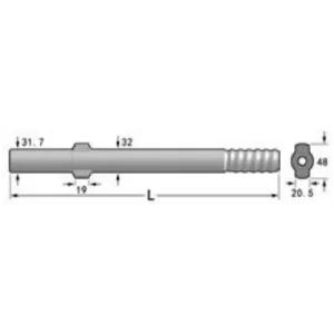 Хвостовик Atlas Copco(BBC 43, BBC 44, R32 380 2.2 10 BBC 45, BBC 100)