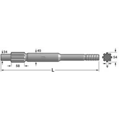Хвостовик Atlas Copco(COP 1032)