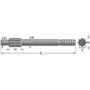 Хвостовик Atlas Copco(COP 1038HD, COP 1238)