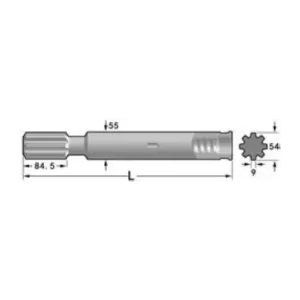 Хвостовик Atlas Copco(COP 1432, COP 1532)