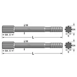 Хвостовик Atlas Copco(COP 1432, COP 1532, COP 1440, COP 1838 HD, COP 1838 ME)