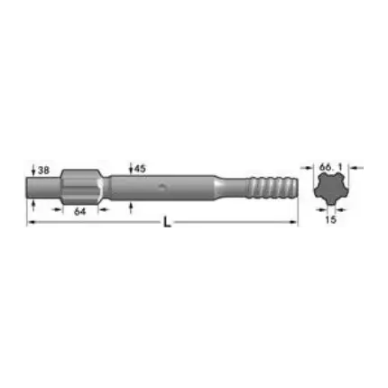 Хвостовик Boart(HD 125, HD 150, HD 160)