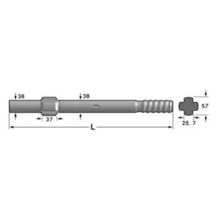 Хвостовик Tamrock(HL 438LS, HL 438TS, HL 538, HL 538L, L 550S)