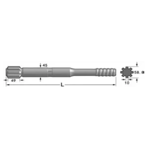 Хвостовик Tamrock(HL 500-45, HL 510-45)