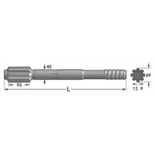 Хвостовик Tamrock(HL 650-45, HL 700-45, HL 700T-45, HL 710-45, HL 800T-45)