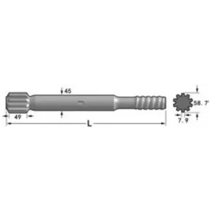 Хвостовик Tamrock(HLX 5, HLX 5T)
