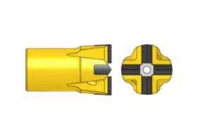 Крестовая буровая коронка, 7°конус CB-7/32-H12-W8-3A