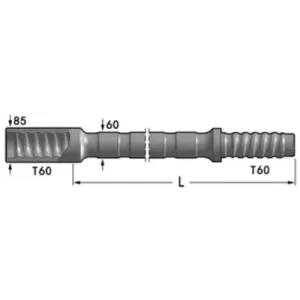 MF штанга, T60-Round60-T60 (MF-T60-R60-T60-4270)