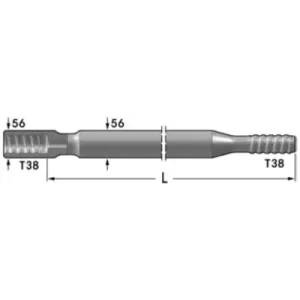 Направляющая штанга T38 (MFD-T38-D56-T38-1830)