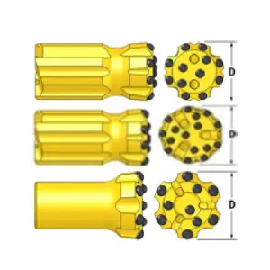 Штыревая коронка, Ретрак, Ровный торец, Тип резьбы T45 (BRF-T45-76-411811)
