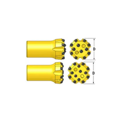 Штыревая коронка, Ретрак, Ровный торец,Тип резьбы T38 (BRF-T38-64-410810)